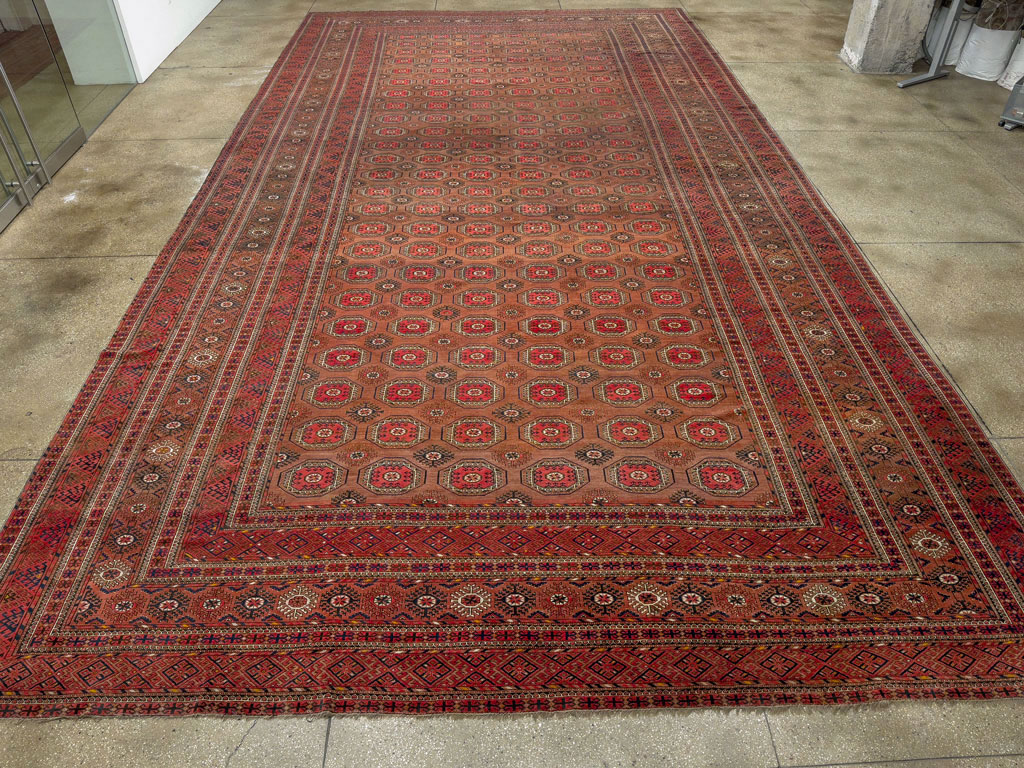 Antique Central Asian Bokhara Oversize Carpet, No.33822 - Gss