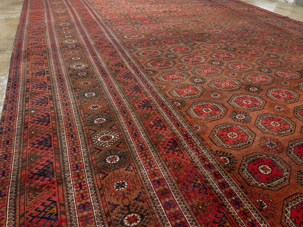 Antique Central Asian Bokhara Oversize Carpet, No.33822 - Gss