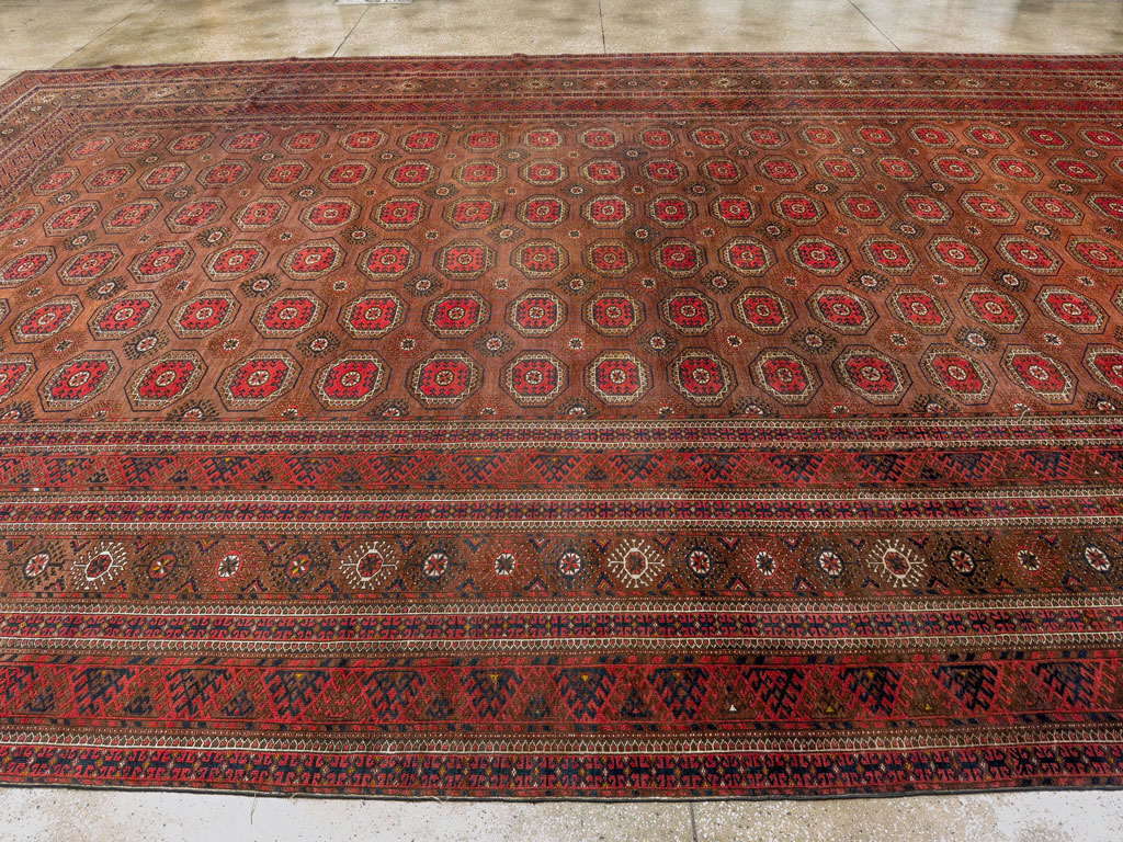 Antique Central Asian Bokhara Oversize Carpet, No.33822 - Gss