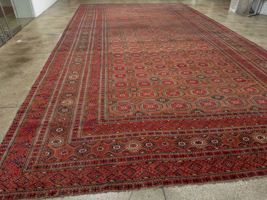 Antique Central Asian Bokhara Oversize Carpet, No.33822 - Gss