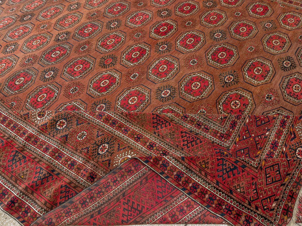 Antique Central Asian Bokhara Oversize Carpet, No.33822 - Gss