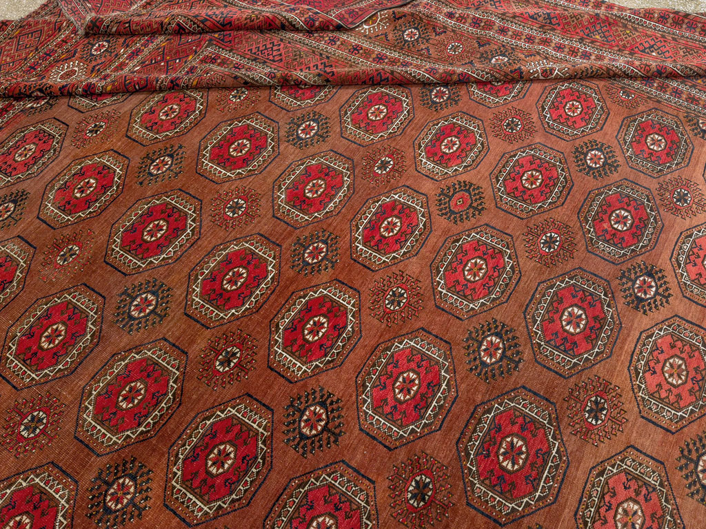 Antique Central Asian Bokhara Oversize Carpet, No.33822 - Gss