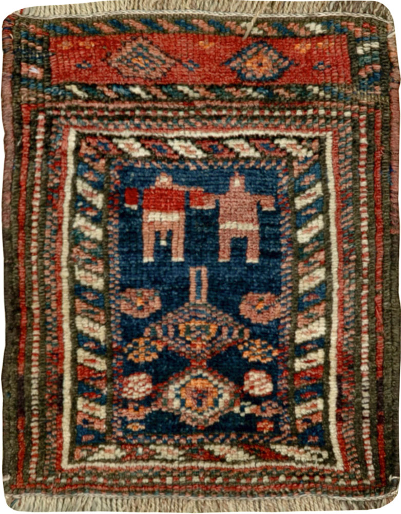 Antique Persian Kurdish Bagface, No.33824 - Gss