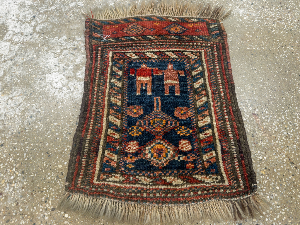 Antique Persian Kurdish Bagface, No.33824 - Gss