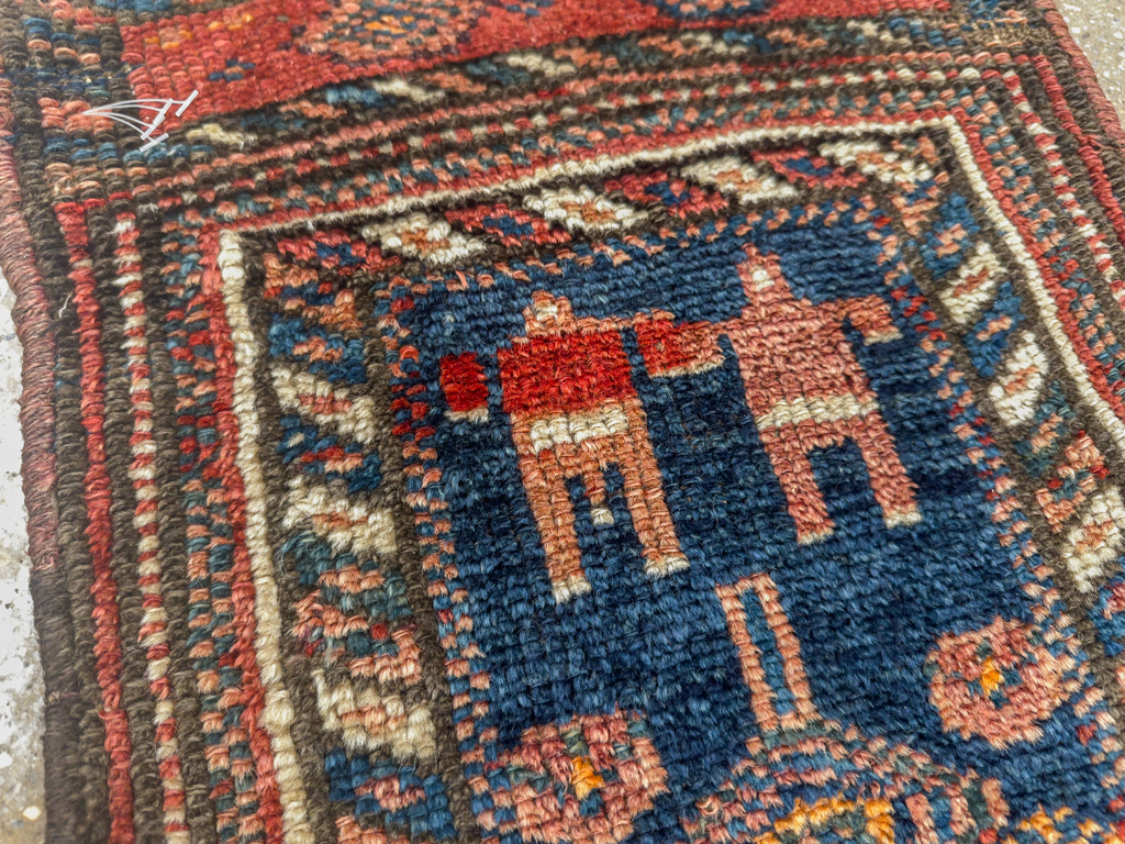 Antique Persian Kurdish Bagface, No.33824 - Gss
