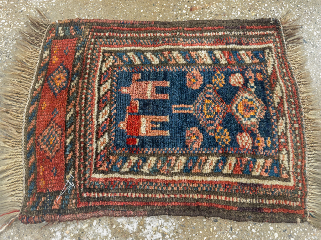 Antique Persian Kurdish Bagface, No.33824 - Gss