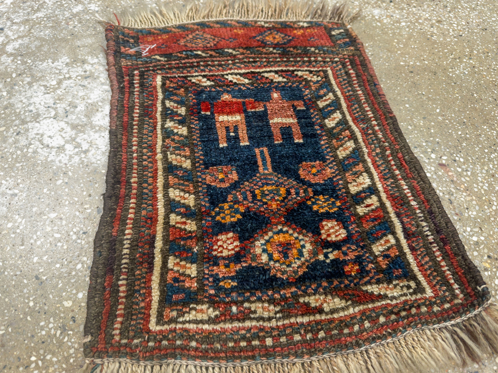 Antique Persian Kurdish Bagface, No.33824 - Gss