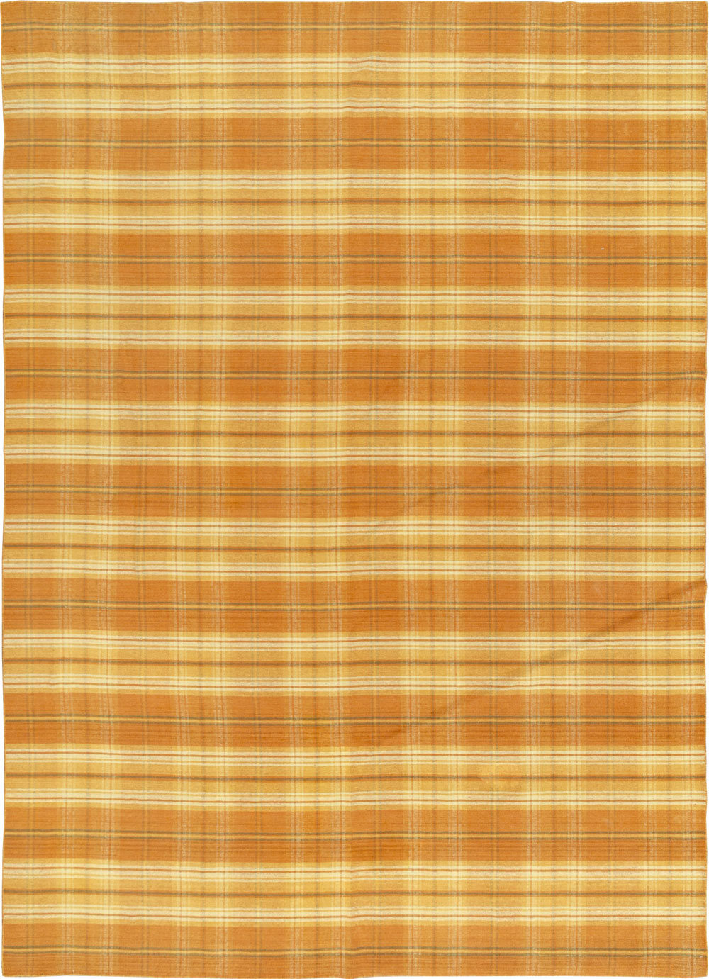 Vintage Indian Flatweave Room Size Carpet, No.33825 - Gss