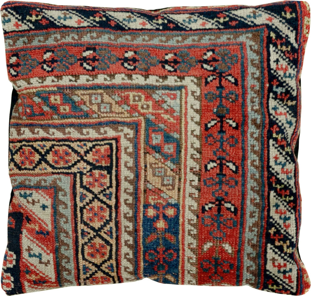Antique Caucasian Kazak Pillow, No.33826 - Gss