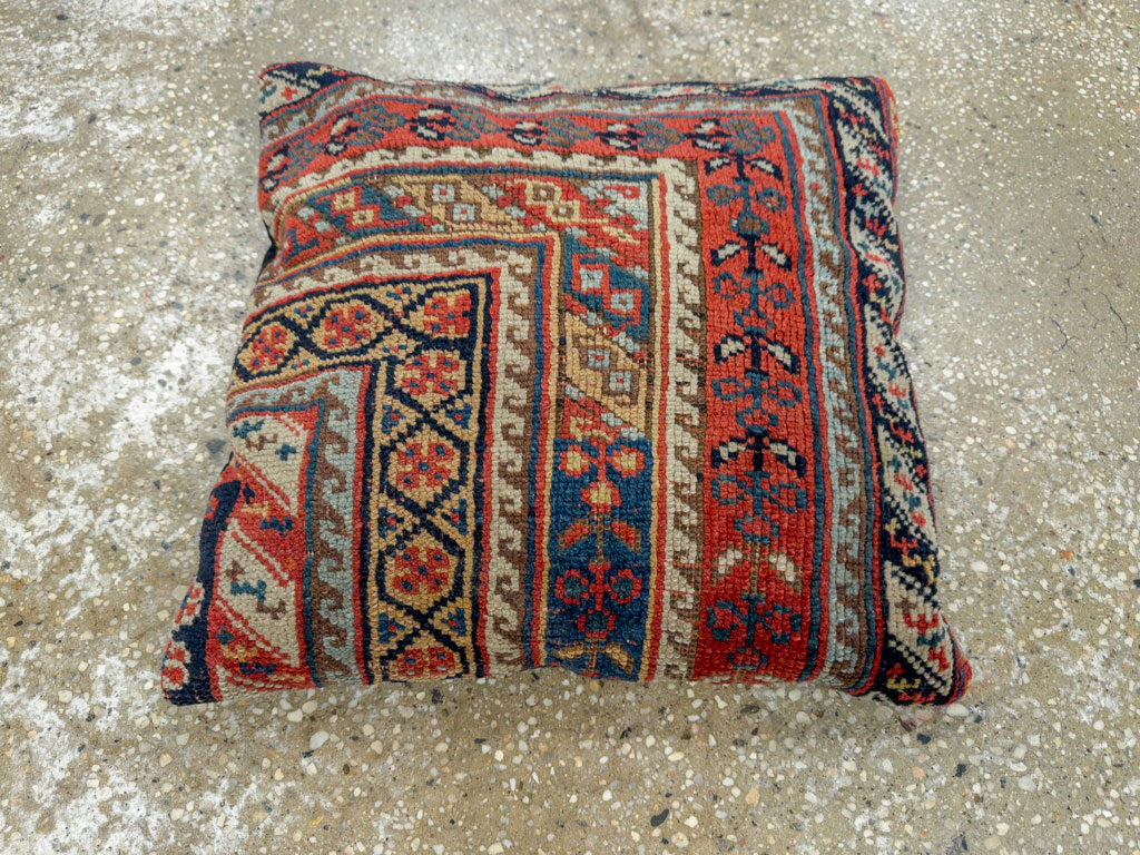 Antique Caucasian Kazak Pillow, No.33826 - Gss
