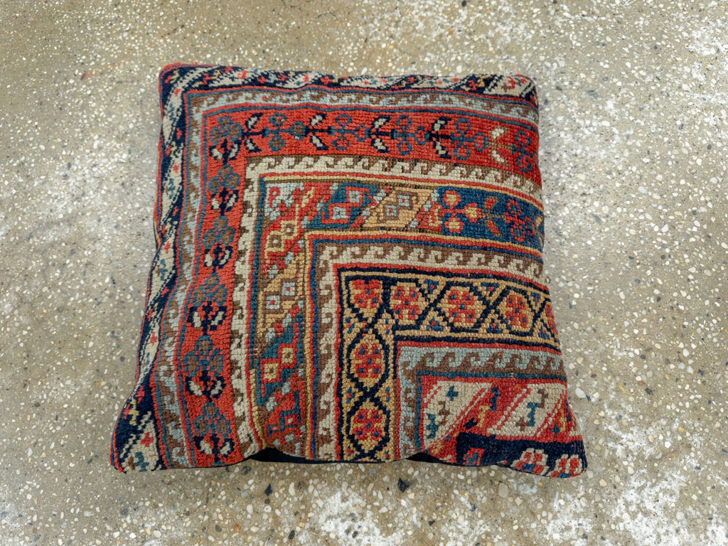Antique Caucasian Kazak Pillow, No.33826 - Gss