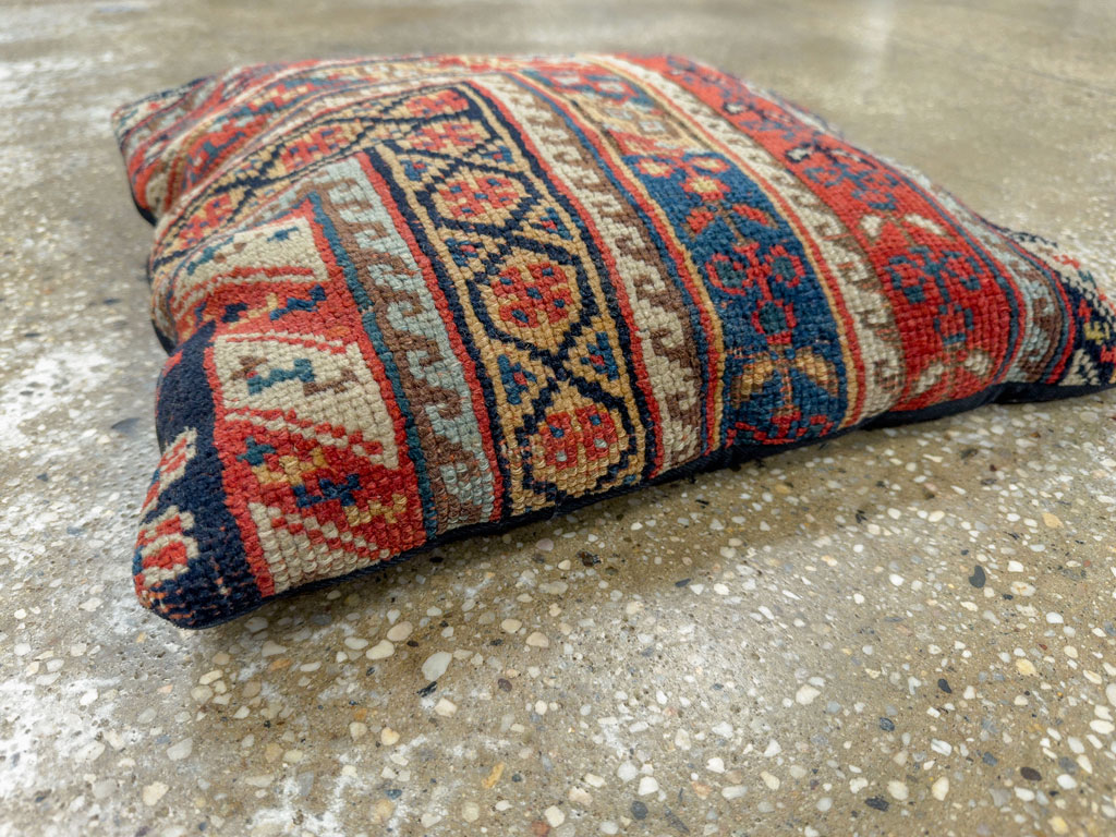 Antique Caucasian Kazak Pillow, No.33826 - Gss