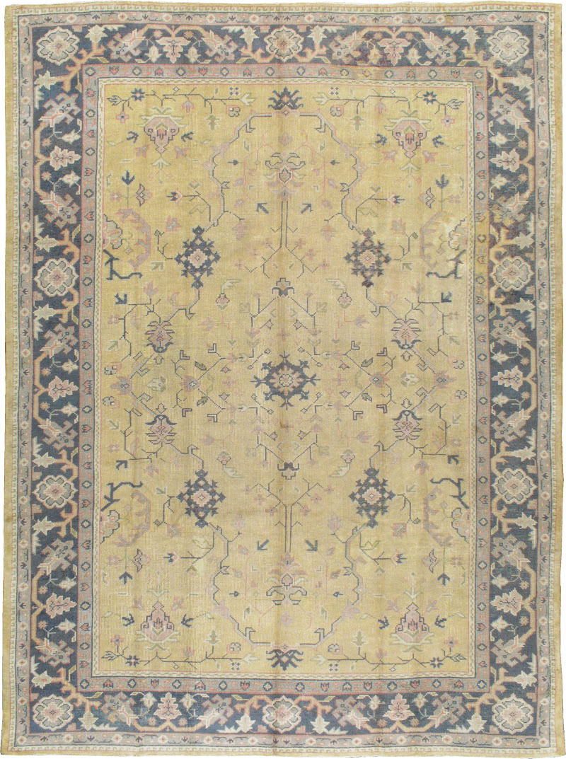 Antique Turkish Oushak Carpet, No.8013 - Gss