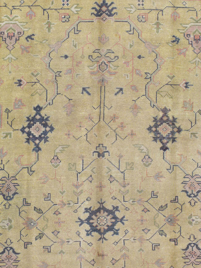 Antique Turkish Oushak Carpet, No.8013 - Gss