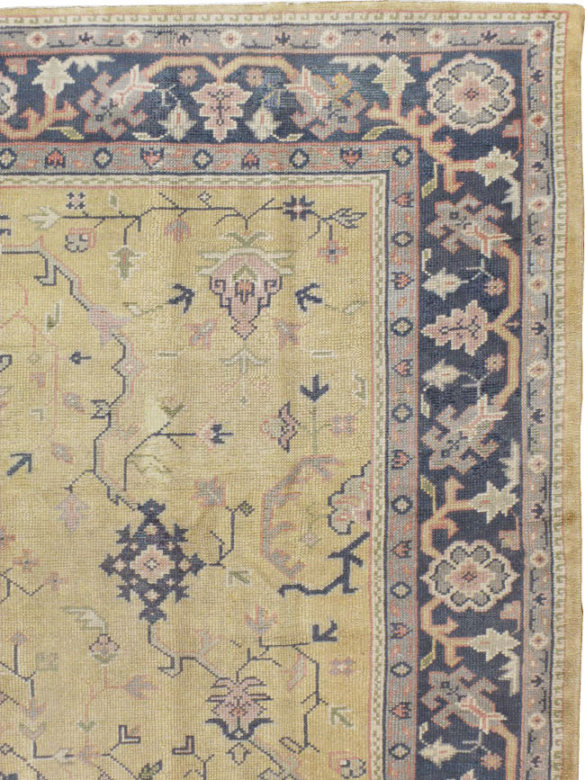 Antique Turkish Oushak Carpet, No.8013 - Gss