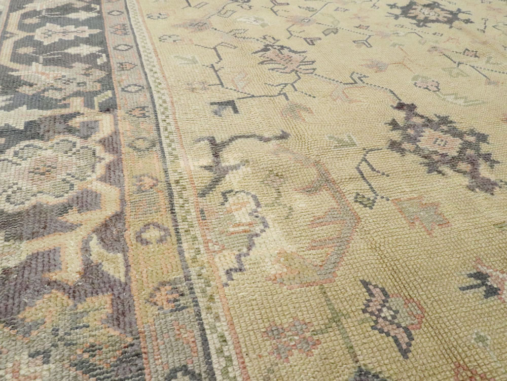 Antique Turkish Oushak Carpet, No.8013 - Gss