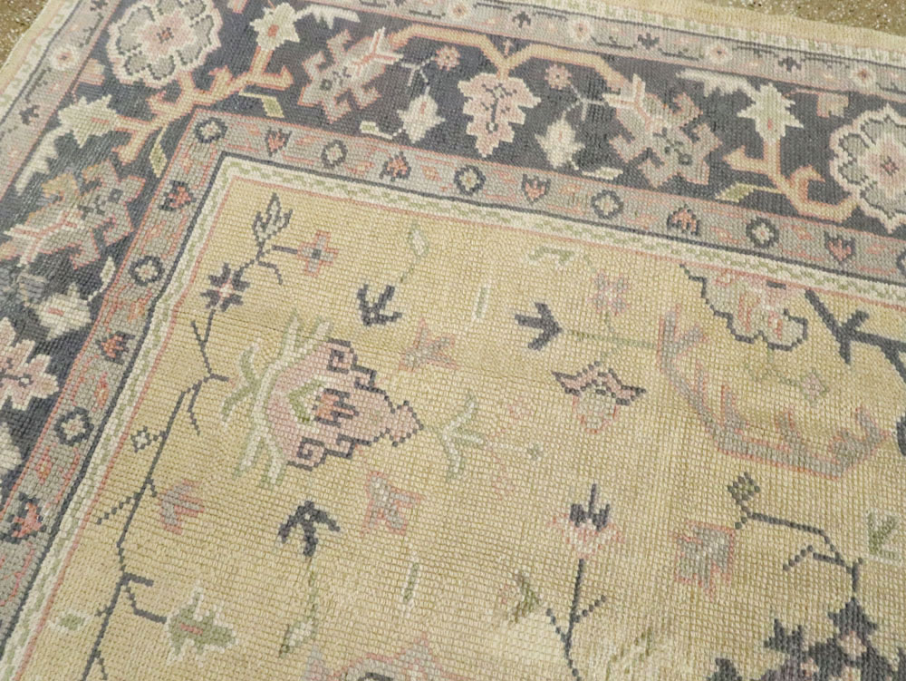 Antique Turkish Oushak Carpet, No.8013 - Gss