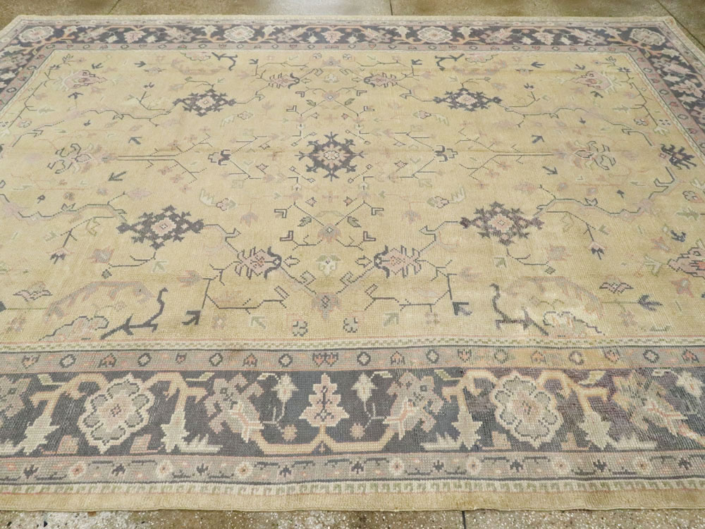 Antique Turkish Oushak Carpet, No.8013 - Gss