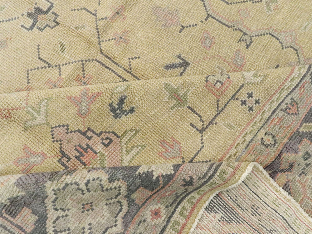 Antique Turkish Oushak Carpet, No.8013 - Gss