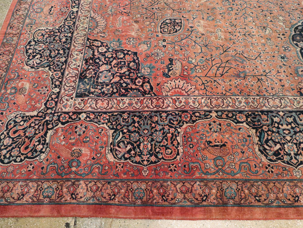 Antique Indian Larestan Carpet, No.8021 - Gss