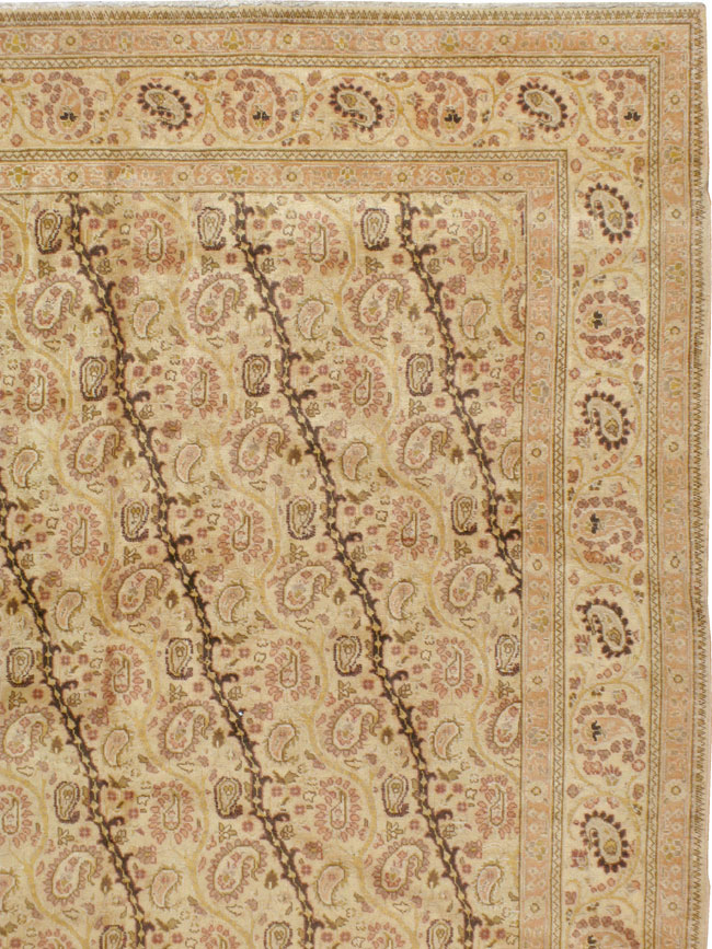 Antique Persian Tabriz Square Carpet, No.8048 - Gss