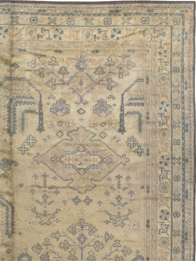 Vintage European Oushak Carpet, No.8050 - Gss