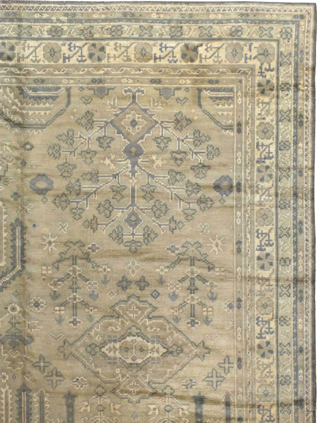 Vintage European Oushak Carpet, No.8050 - Gss
