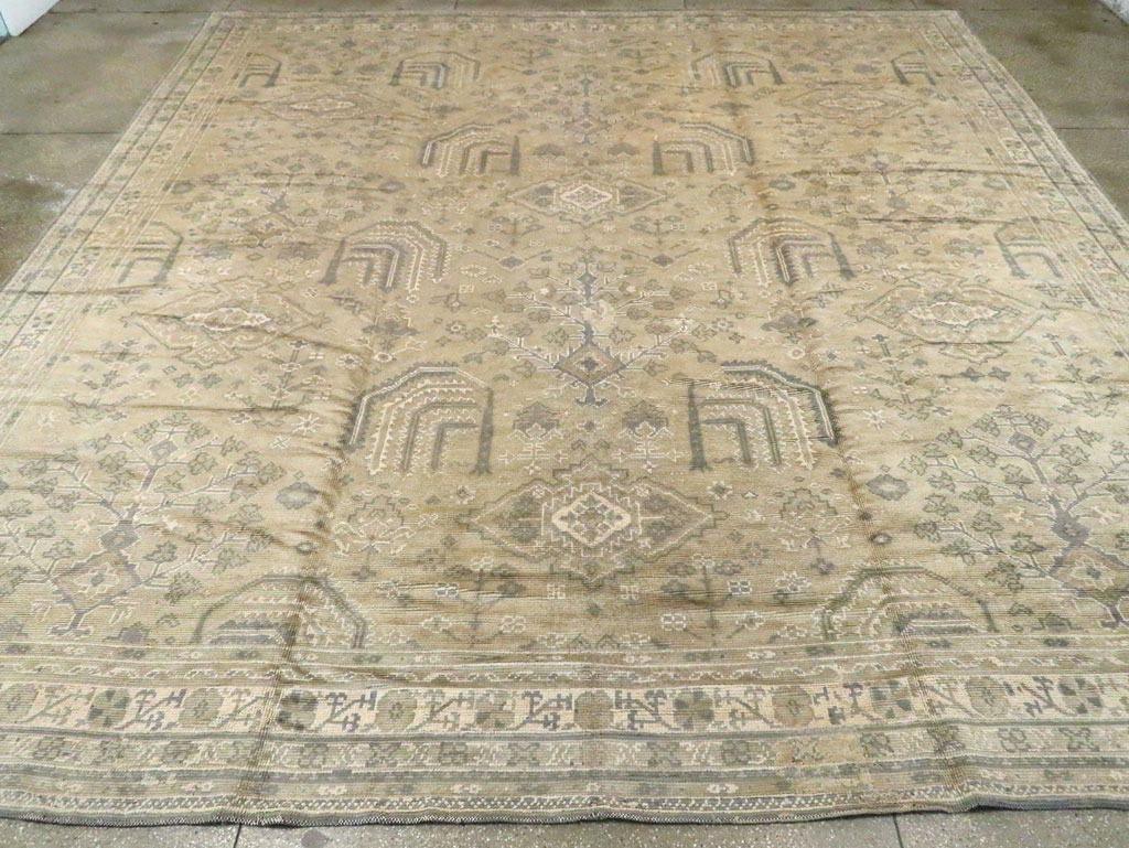 Vintage European Oushak Carpet, No.8050 - Gss