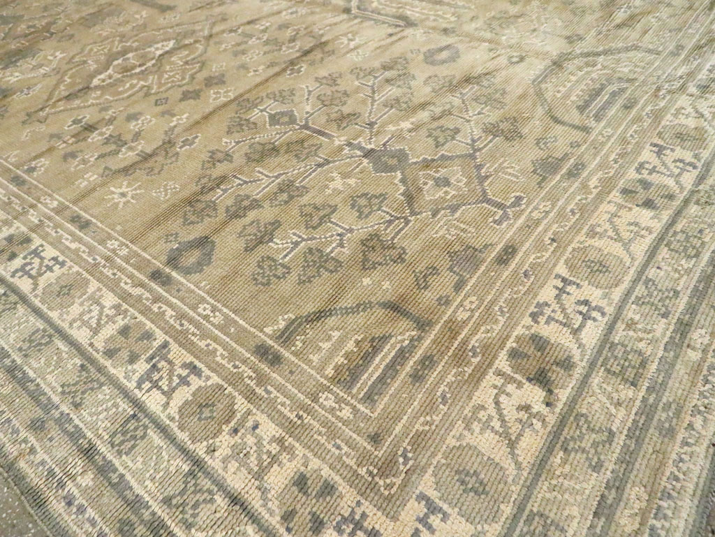 Vintage European Oushak Carpet, No.8050 - Gss