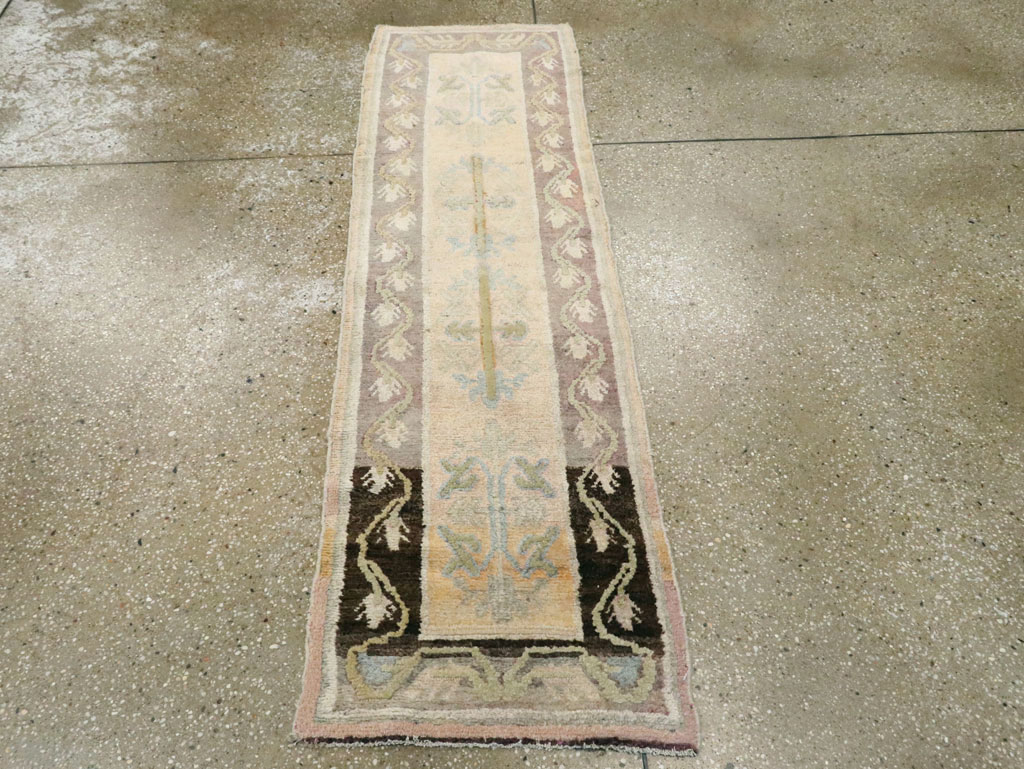 Vintage East Turkestan Khotan Runner, No.8073 - Gss