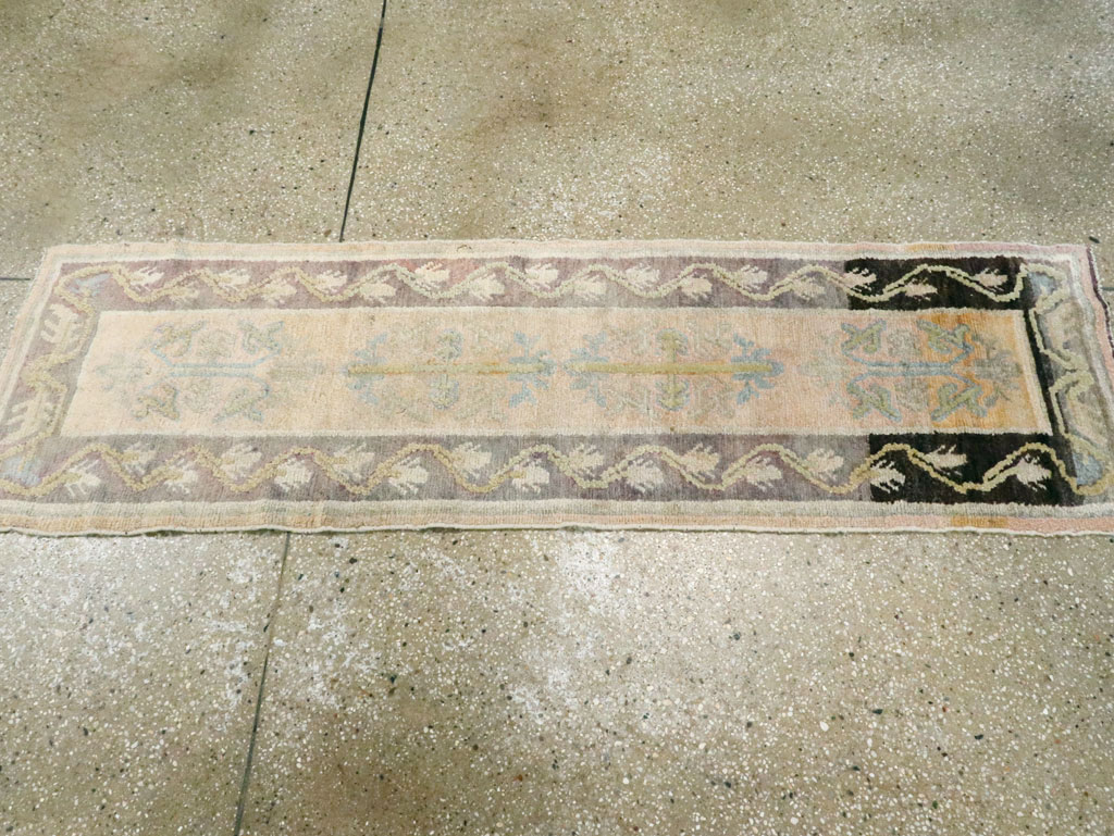 Vintage East Turkestan Khotan Runner, No.8073 - Gss
