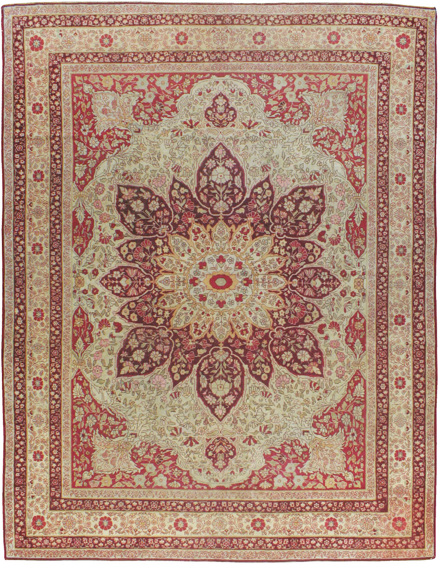 Antique Indian Lahore Carpet, No.8116 - Gss