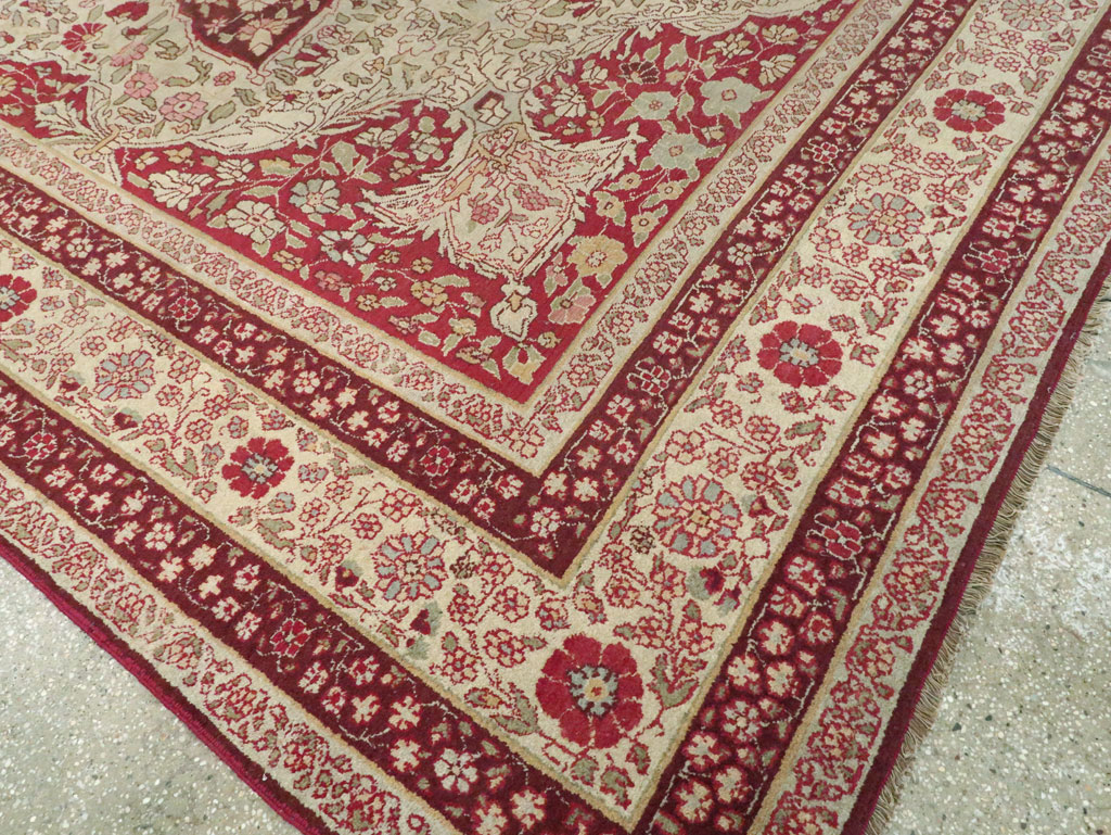 Antique Indian Lahore Carpet, No.8116 - Gss