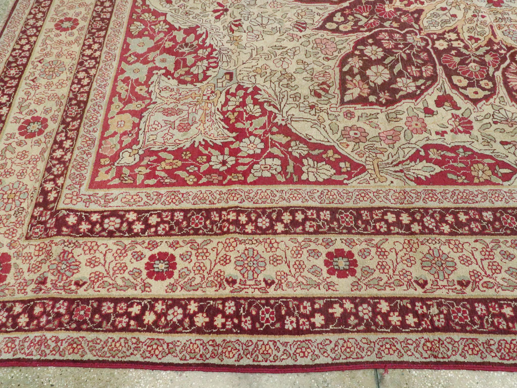 Antique Indian Lahore Carpet, No.8116 - Gss