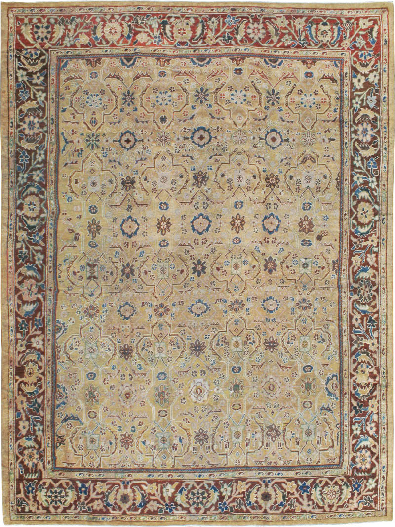Antique Persian Mahal Carpet, No.8128 - Gss