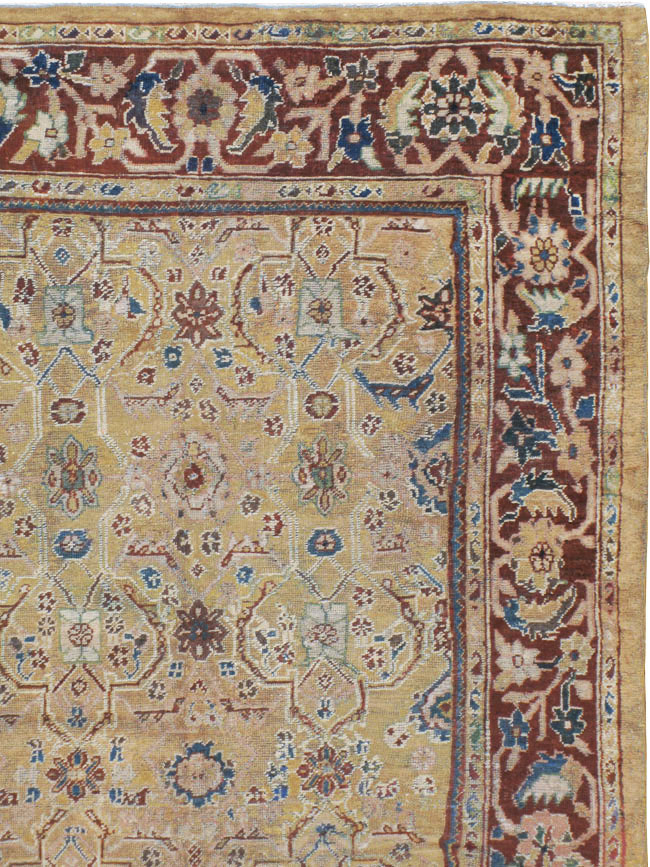 Antique Persian Mahal Carpet, No.8128 - Gss