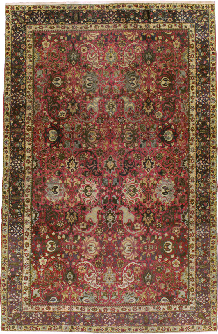 Antique Indian Lahore Carpet, No.8135 - Gss
