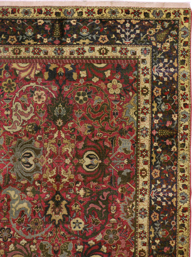 Antique Indian Lahore Carpet, No.8135 - Gss