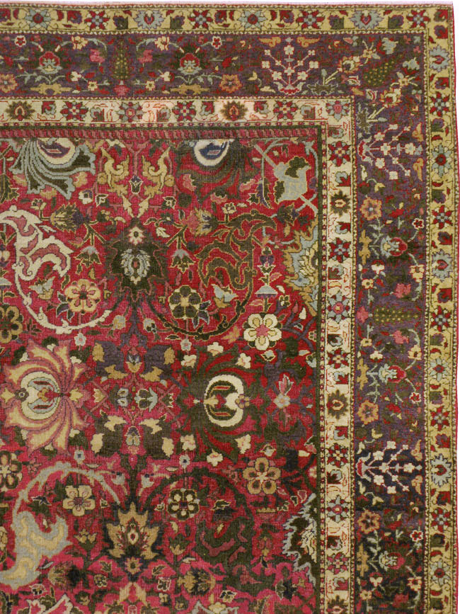 Antique Indian Lahore Carpet, No.8135 - Gss
