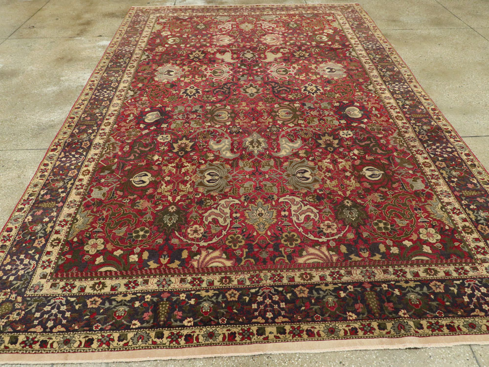 Antique Indian Lahore Carpet, No.8135 - Gss