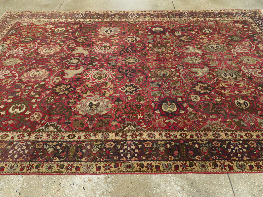 Antique Indian Lahore Carpet, No.8135 - Gss