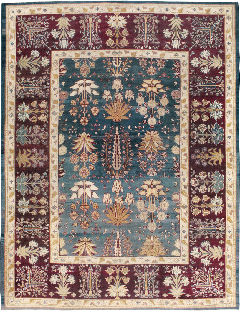 Antique Indian Amritsar Carpet, No.8154 - Gss