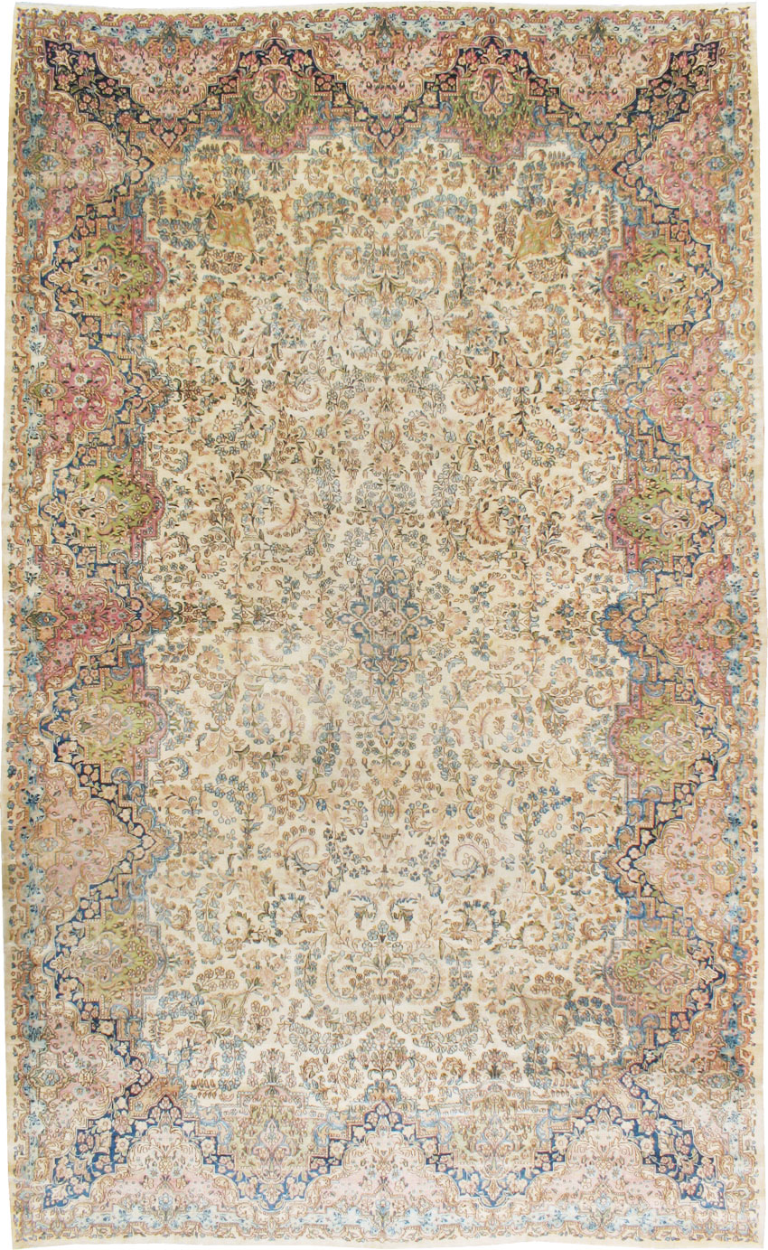 Vintage Persian Kerman Carpet, No.8155 - Gss
