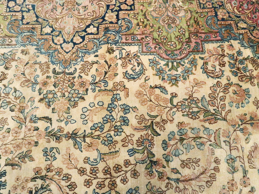Vintage Persian Kerman Carpet, No.8155 - Gss