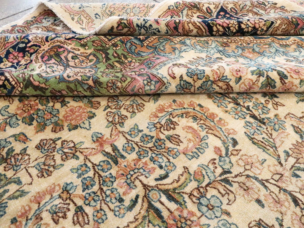 Vintage Persian Kerman Carpet, No.8155 - Gss