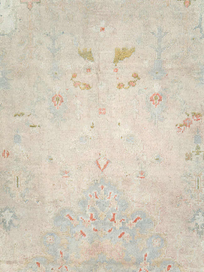 Antique Turkish Oushak Room Size Carpet, No.8192 - Gss