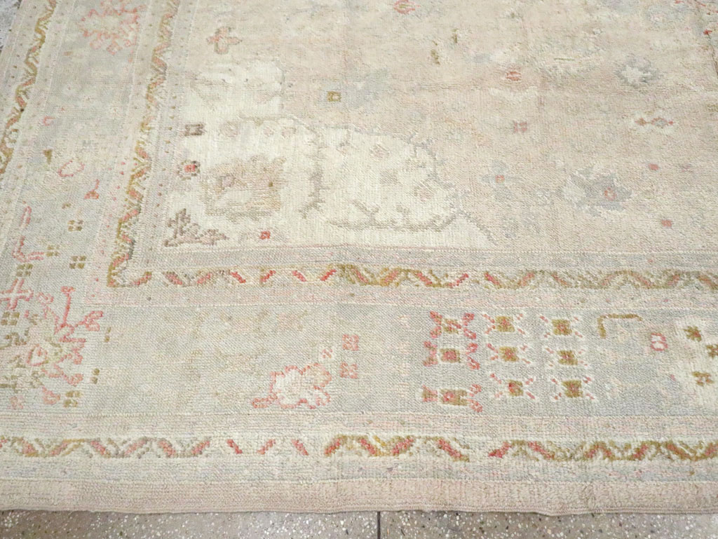 Antique Turkish Oushak Room Size Carpet, No.8192 - Gss