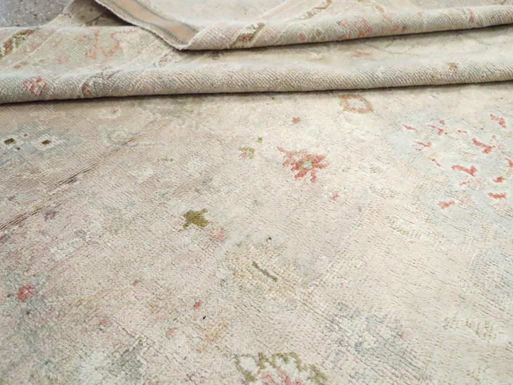 Antique Turkish Oushak Room Size Carpet, No.8192 - Gss