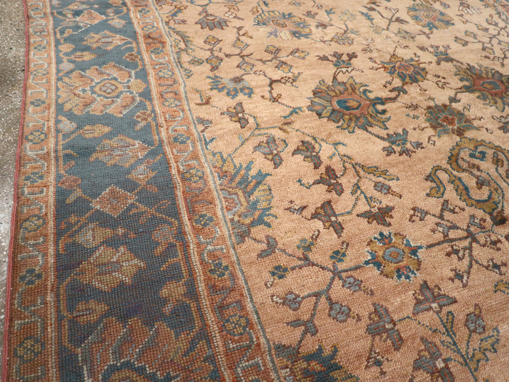 Vintage Turkish Oushak Room Size Carpet, No.8198 - Gss