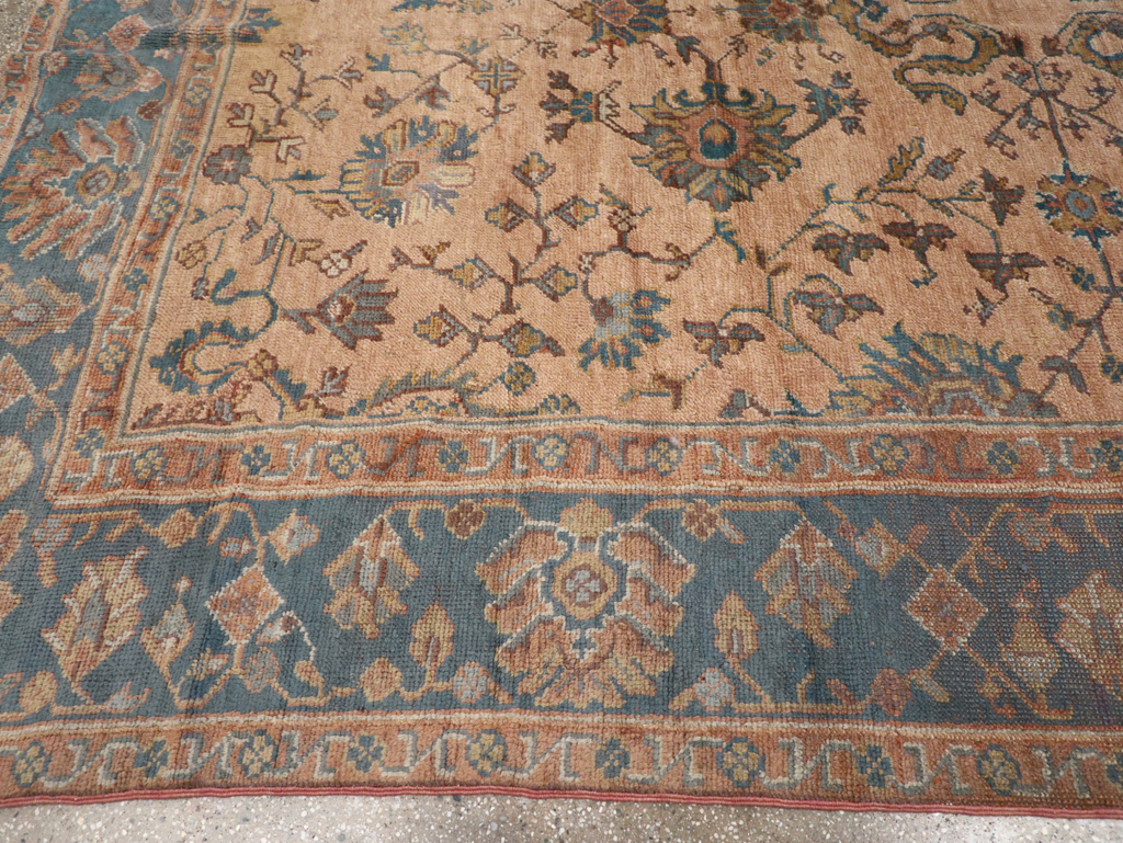 Vintage Turkish Oushak Room Size Carpet, No.8198 - Gss